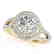 2.15 CTW Certified VS/SI Diamond Solitaire Halo Ring
