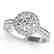 1.4 CTW Certified VS/SI Diamond Solitaire Halo Ring 14K - 2