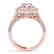 2 CTW Certified VS/SI Diamond Solitaire Halo Ring 14K - 2
