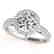 1.3 CTW Certified VS/SI Diamond Solitaire Halo Ring 14K - 2