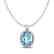 3 CTW Sky Blue Topaz & Micro Pave VS/SI Diamond - 2