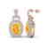 5 CTW Citrine And Micro VS/SI Diamond Pave Earrings - 2