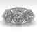 2 CTW VS/SI Oval Cut Diamond Ring 14K White Gold