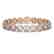 13.42 CTW Diamond Designer Bracelet 18K Rose Gold