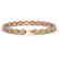 10.07 CTW Fancy Citrine & Diamond Halo Bracelet 10K - 2