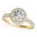 1.51 CTW Certified VS/SI Diamond Solitaire Halo Ring
