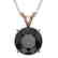 2.09 CTW Fancy Black VS Diamond Solitaire Necklace 10K