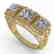 2 CTW VS/SI Princess Diamond Ring 14K Yellow Gold - 2