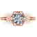1 CTW Solitaire Certified VS/SI Diamond Ring 18K Rose
