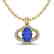 1.75 CTW Tanzanite & Micro Pave VS/SI Diamond Necklace