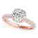 1.5 CTW Certified VS/SI Diamond Solitaire Halo Ring 14K - 2