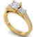 1.75 CTW Certified VS/SI Diamond 3 Stone Ring 18K - 2