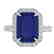 5.33 CTW Sapphire And Micro Pave VS/SI Diamond Halo