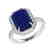 5.33 CTW Sapphire And Micro Pave VS/SI Diamond Halo - 2