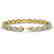 10.76 CTW Sky Topaz & Diamond Halo Bracelet 10K Yellow - 2