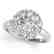 1.38 CTW Certified VS/SI Diamond Solitaire Halo Ring