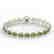 17.25 CTW Green Tourmaline & VS/SI Diamond Tennis Micro - 2