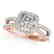 1.5 CTW Certified VS/SI Princess Diamond Solitaire Halo