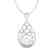 2 CTW Micro Pave Designer VS/SI Diamond Necklace 14K - 2