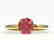 2 CTW Pink Tourmaline Designer Inspired Solitaire