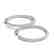 2.25 CTW Diamond VS/SI Certified 43 Mm Hoop Earrings