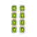 11.98 CTW Peridot & Diamond Halo Earrings 10K Yellow