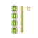 11.98 CTW Peridot & Diamond Halo Earrings 10K Yellow - 2