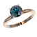 1.55 CTW Certified Intense Blue SI Diamond Solitaire - 2