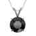 1.59 CTW Fancy Black VS Diamond Solitaire Necklace 10K