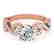 1.4 CTW Certified VS/SI Diamond Solitaire Ring 14K Rose