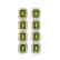 12.41 CTW Tourmaline & Diamond Halo Earrings 10K Yellow