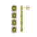 12.41 CTW Tourmaline & Diamond Halo Earrings 10K Yellow - 2