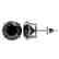 4.19 CTW Fancy Black VS Diamond Solitaire Stud Earrings - 2