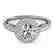 1.65 CTW Certified VS/SI Diamond Solitaire Halo Ring