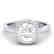 1.75 CTW Halo VS/SI Diamond Micro Pave Ring 18K White