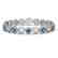 13.56 CTW Blue & White Diamond Designer Bracelet 18K