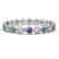 13.56 CTW Blue & White Diamond Designer Bracelet 18K - 2