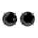 2.09 CTW Fancy Black VS Diamond Solitaire Stud Earrings