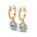 1.75 CTW Sky Topaz & Micro Pave Halo VS/SI Diamond