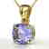 2 CTW Cushion Cut Tanzanite Designer Solitaire Necklace