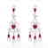 11 CTW Ruby & Micro Pave VS/SI Diamond Earrings 14K - 2