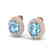 10 CTW Sky Blue Topaz & Micro Pave VS/SI Diamond