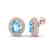 10 CTW Sky Blue Topaz & Micro Pave VS/SI Diamond - 2