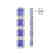 11.93 CTW Tanzanite & Diamond Halo Earrings 10K White - 2