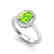 1.75 CTW Peridot & Micro VS/SI Diamond Ring Solitaire - 2