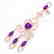 11 CTW Amethyst & Micro Pave VS/SI Diamond Earrings 14K