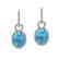 8 CTW Sky Blue Topaz & Micro Solitaire Halo VS/SI