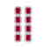 12.33 CTW Ruby & Diamond Halo Earrings 10K White Gold