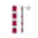 12.33 CTW Ruby & Diamond Halo Earrings 10K White Gold - 2