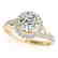 1.85 CTW Certified VS/SI Diamond Solitaire Halo Ring - 2